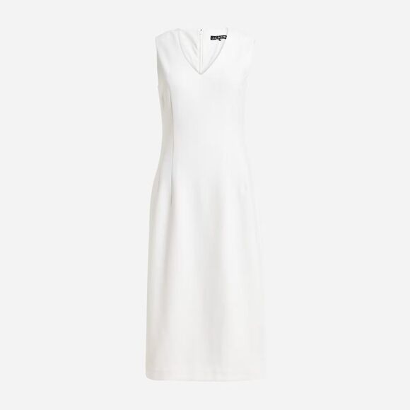 NWT J. Crew Interview dress in four-season stretch in white - Picture 6 of 11